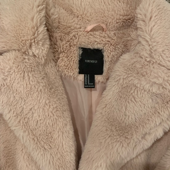 Forever 21 Jackets & Coats Pink Faux Fur Coat Poshmark